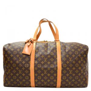Pre Owned Louis Vuitton Monogram Canvas Sac Souple 55 Travel Bag