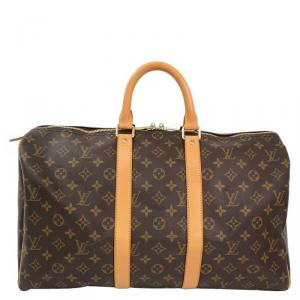 Pre Owned Louis Vuitton Monogram Canvas Keepall 45 Bag