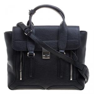 Pre Owned 3.1 Phillip Lim Black Leather Large Pashli Tote