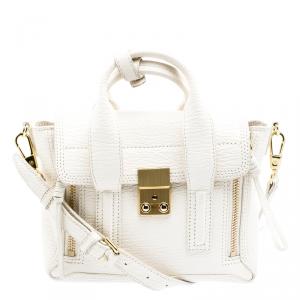 Pre Owned 3.1 Phillip Lim Off White Leather Mini Pashli Satchel