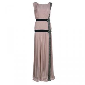 Alberta Ferretti Blush Pink Embellished Gown M