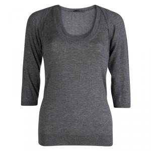 Alexander McQueen Grey Cashmere Bolero and Top Set S/M