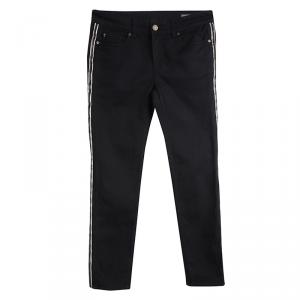 Alexander McQueen Black Denim Zip Trim Detail Skinny Jeans S