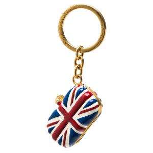 Pre Owned Alexander McQueen Britannia Keyring 