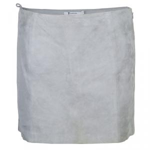 Alexander Wang Grey Suede Mini Skirt M
