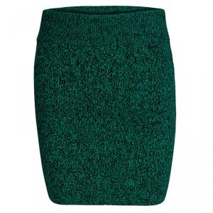 T by Alexander Wang Green Slub Wool Skirt XS