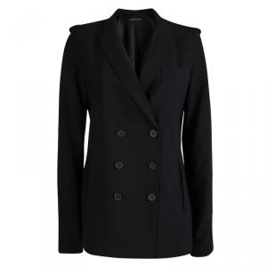 Alexander Wang Black Double Breasted Notched Collar Blazer M