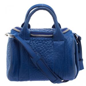 Alexander Wang Blue Leather Mini Rockie Satchel