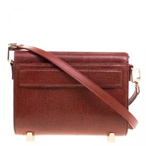Alexander Wang Copper Lizard Embossed Leather Mini Chastity Sling Bag