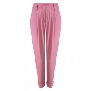 Alice + Olivia Pastel Pink Pleat Detail Arthur Pants M