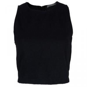 Alice+Olivia Pire Black Crop Top S