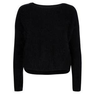 Alice + Olivia Black Fuzzy Sweater XS