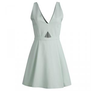 Alice + Olivia Mint Green Cutout Waist Detail Sleeveless Dress M