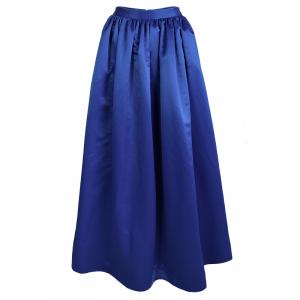 Alice + Olivia Cobalt Blue Tina Satin Maxi Skirt XS