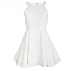 Alice + Olivia Off White Sleeveless Skater Dress XS