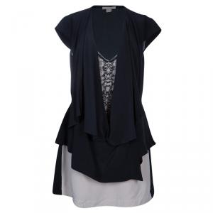 Antonio Berardi Black Lace Insert Top M