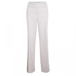 Armani Collezioni Beige Wool Wide Leg Pants M