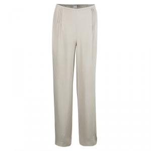 Armani Collezioni Beige Wide Leg Pants L