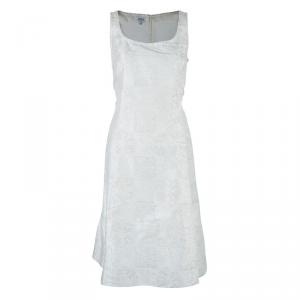 Armani Collezioni Off-white Textured Dress M