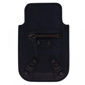 Balenciaga Black Leather iPhone 5/5S Case