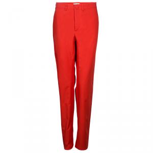 مملوكة مسبقًا Balenciaga Red Tailored Pants M