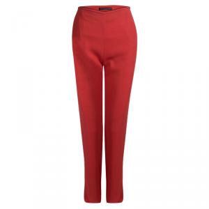 مملوكة مسبقًا Balenciaga Red Straight Trousers M