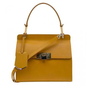 Pre Owned Balenciaga Tan Leather Vintage Lady Spirit Top handle Bag