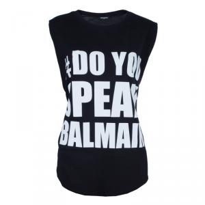 Balmain Do you Speak Balmain Muscle Tee M