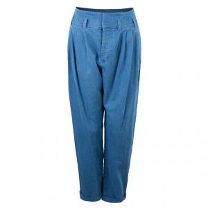 Balmain Denim Pleated Trousers M