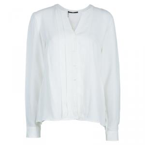 Pre Owned Boss by Hugo Boss White Rimanda Blouse M