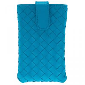 Bottega Veneta Turquoise Intrecciato Phone Case