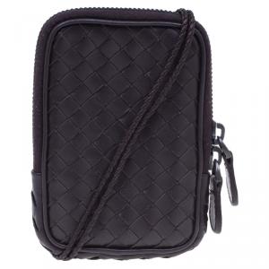 Bottega Veneta Brown Intrecciato High Tech Holder