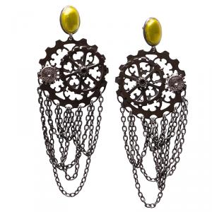 Bottega Veneta Ingranaggi Silver Earrings