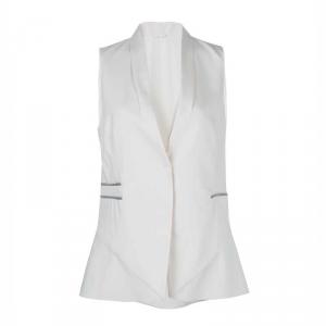 Brunello Cuccinelli Embellished Faux Pocket Detail Vest M