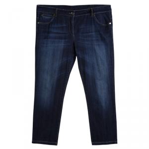 Brunello Cucinelli Indigo Dark Wash Denim Skinny Fit Jeans XXXL