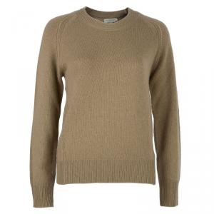 Pre Owned Burberry London Camel Cashmere Sweater L