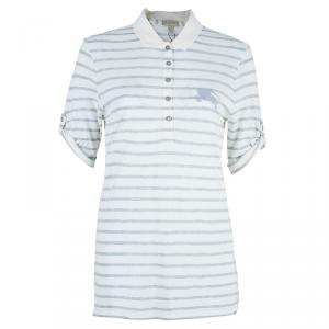 مملوكة مسبقًا Burberry Brit Striped Polo Shirt M