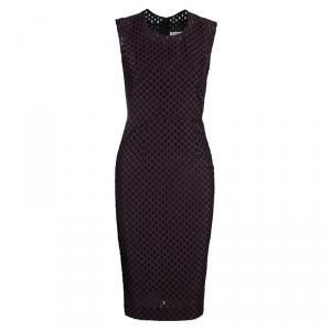 Pre Owned Burberry Plum Claret Dress XS