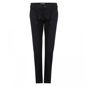Pre Owned Burberry Black Straight Fit Trousers M
