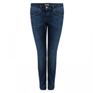 Pre Owned Burberry Brit Indigo Washed Denim Kensington Slim Fit Jeans S/M