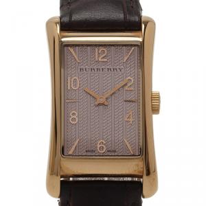 Burberry Grey Gold-Plated Stainless Steel BU3001 Women's Wristwatch 20MM