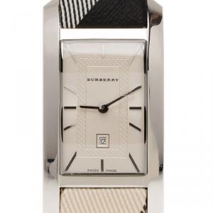 Burberry Cream Stainless Steel BU1050 Women's Wristwatch 25MM
