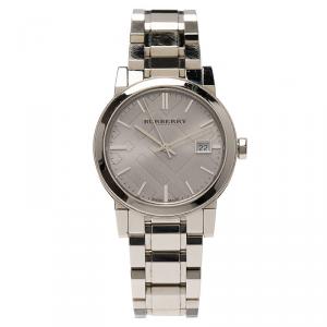 Burberry Silver Stainless Steel Heritage Collection Women's Wristwatch 36MM