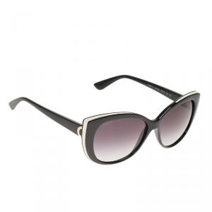 Bvlgari Black and White 8169-Q Cat Eye Sunglasses