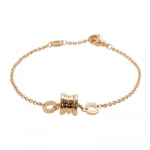 Pre Owned Bvlgari B.Zero1 18K Yellow Gold Soft Bracelet 19CM