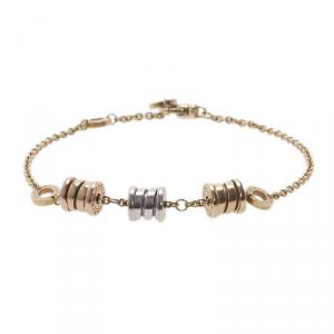 Pre Owned Bvlgari B.ZERO1 3-Elements 18K Yellow, White and Pink Gold Soft Bracelet