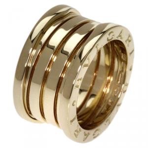 Pre Owned Bvlgari B.Zero1 4-Band Yellow Gold Ring  Size 49