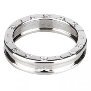 Bvlgari B.zero1 1-Band White Gold Ring Size 56