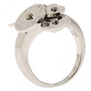 Bvlgari Cicladi White Gold Cocktail Ring Size 52