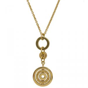 Bvlgari Cerchi Astrale 18k Yellow Gold Pendant Chain Necklace